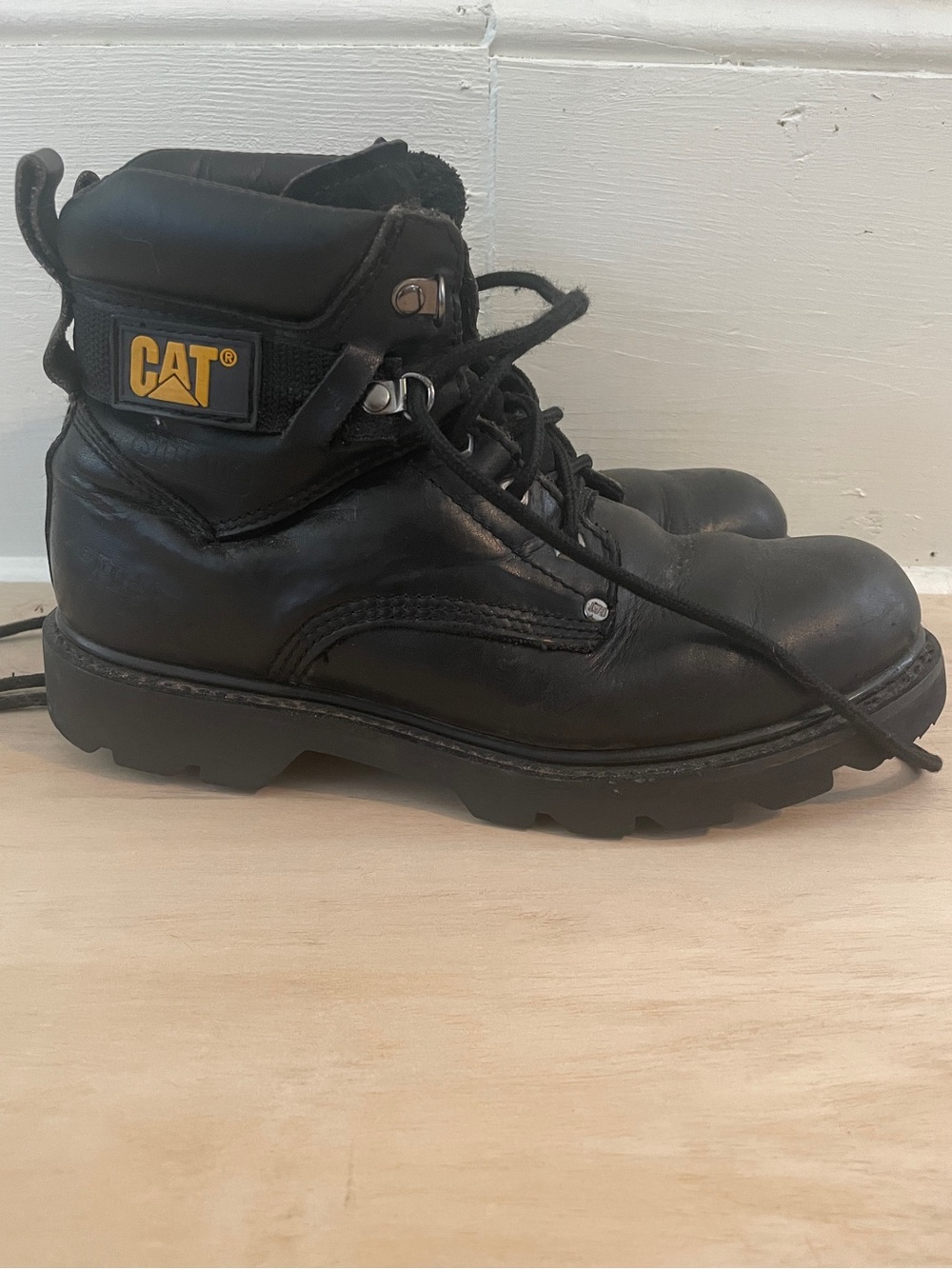 CAT Caterpillar Men's Work Boots Leather 8.5 US